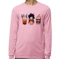 thumbnail image 2 of Scissors Coffee Halloween Long Sleeve Shirt Unisex X-Large Pink, 2 of 5