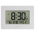 thumbnail image 6 of AcuRite Digital Wall/Tabletop Clock with Interchangeable Frames - Stainless, Bamboo, Black, and White – with Date, and Indoor Temperature (75439), 6 of 8