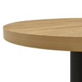 thumbnail image 3 of vidaXL Bistro Table Oak Colour 60 cm MDF and Steel, 3 of 4