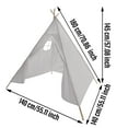 thumbnail image 2 of Kids Teepee Tent, Teepee Tent, Foldable Children Tent with Window, Kids Play Tent for Outdoor & Indoor, 2 of 8