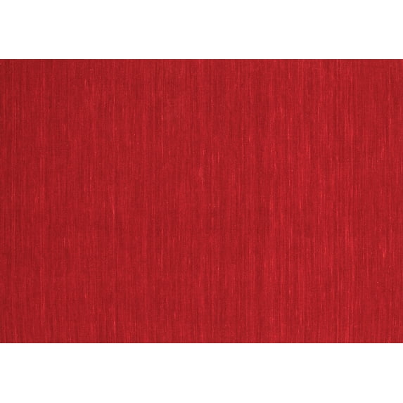 Ahgly Company Indoor Rectangle Abstract Red Contemporary Area Rugs, 6' x 9'