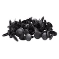 thumbnail image 1 of 5mm x 5mm Hole Dia Black Plastic Rivets Fastener Push Clips 48 Pcs,48 x Plastic Rivet Fastener,Black, 1 of 5