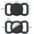 thumbnail image 3 of Airtag Dog Collar Holder (2-Pack) for Apple Airtag Dog Collar Anti-Loss Silicone Air Tag Tracker Holder Case Compatible with Cat/Dog Collars (Black and White), 3 of 5
