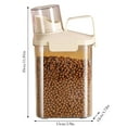 thumbnail image 3 of BFSAUHA Dog Food Storage Container, Pet Food Container with Airtight Pour Spout, Cat Food Storage Container with Measuring Cups, Portable Pet Food Container, 3 of 6