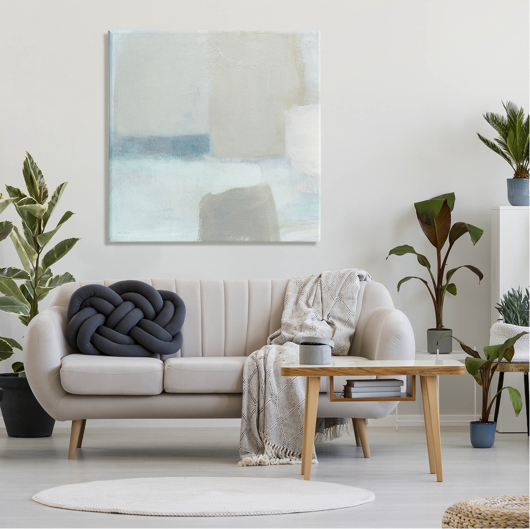 Stupell Industries Muted Blocked Abstract Shapes Painting Gallery Wrapped Canvas Print Wall Art, Design by Carol Robinson