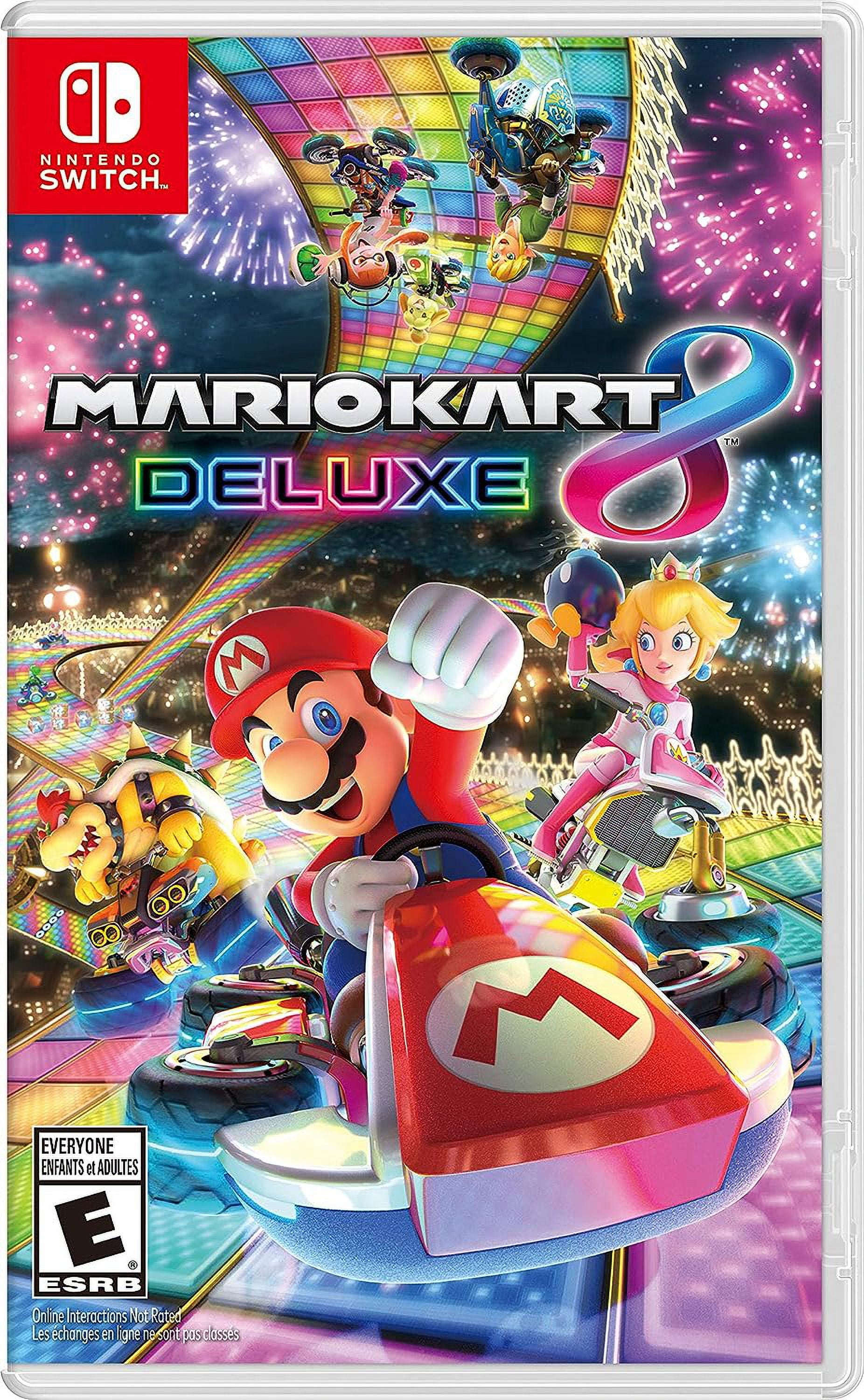 🔥New Nintendo Switch Mario Kart 8 Deluxe Console Bundle+3m Membership FDX  2DAY!
