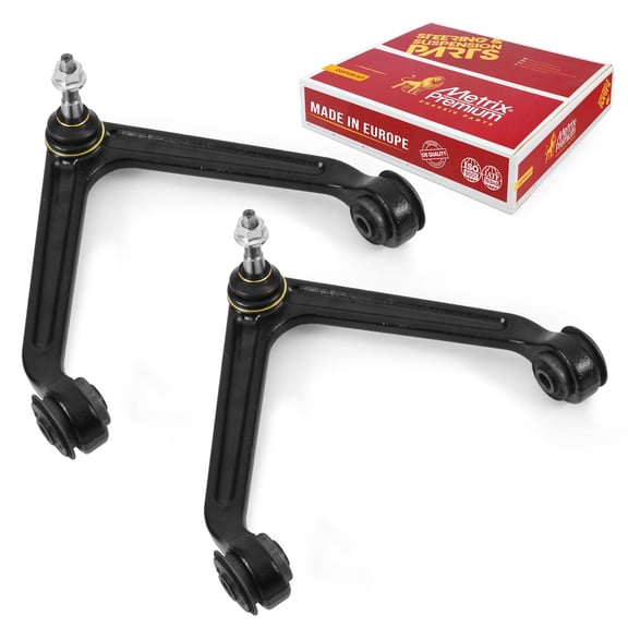 Metrix Premium Chassis Parts - 2 PC Front Upper Control Arm w/Ball Joint & Bushing Assembly Kit Fits 2002-2005 Dodge Ram 1500, 2004-2009 Durango, 07-09 Chrysler Aspen Replacement RK7424
