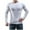 White, variant on Fall Shirts for Men Casual Solid Round Neck Pullover Long Sleeve Sweater Slim Fit Bottoming Knit Top