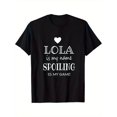 thumbnail image 2 of pieza, 100% algodón, camiseta con estampado divertido de Lola, camiseta casual y de moda de temporada para hombre, camiseta de manga corta de algodón puro de cuello redondo de high street, camiseta de, 2 of 6