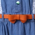 thumbnail image 6 of Richie House Girls' Sweet Denim Dress with Fancy Buttons RH2128, 6 of 7