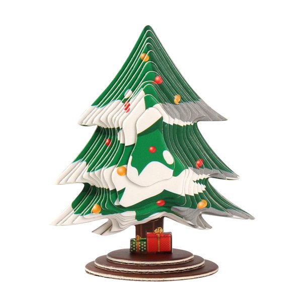 Wmkox8yii Colección navideña Rompecabezas de papel 3D Juguetes para niños, Kits de modelos de colección navideña de bricolaje Regalos de manualidades para niños Niñas Adultos Animales