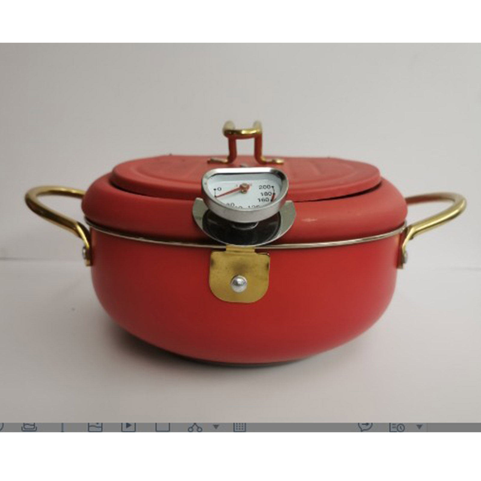 Omni Stylish Deep Fryer Pot Stainless Steel Tempura Deep Fryer Pot with