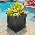 thumbnail image 3 of Mayne Fairfield Large 20 In Square Plastic Outdoor Flower Pot Planter Box, Black, 3 of 6