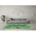thumbnail image 3 of Ahgly Company Indoor Rectangle Abstract Turquoise Blue Modern Area Rugs, 4' x 6', 3 of 4