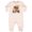 Natural Heather, variant on My Granny Loves Me Grandchild Bear Baby Fleece Romper
