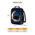 thumbnail image 4 of ZUXONGSY Cat Moon Daisy Flower Butterfly Print 4PCS Backpack Set for Boys Girls, Large Capacity Kids Bookbag Set Preschool Kindergarten School Bag with Lunch Box Pencil Case Water Bottle Holder, 4 of 6