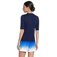 thumbnail image 2 of Lands' End Women's Petite SunShade UPF 50 Elbow Sleeve Rash Guard Swim Tee, 2 of 6