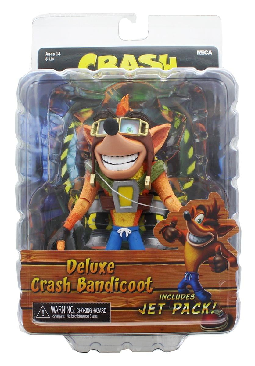 NECA Crash Bandicoot Jet Pack Crash Acción Figura En Stock 
