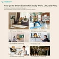 thumbnail image 4 of Leaderhub L27M 27" 2K Portable TV Rotating Touch Computer Monitors with Wheels and moviable Stand, 4 of 10