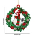 thumbnail image 2 of Wosthever Christmas Decoration Pendant Acrylic New Year Hotel Party Ornament Wedding Holiday Home Wall Fireplace Windows Kits de decoración para fiestas No.1 Wosthever HA040077-01, 2 of 6
