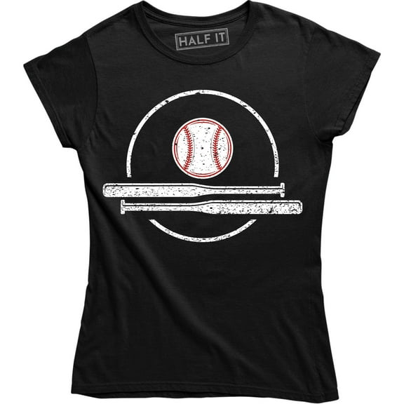 Baseball Softball Heavy Hitter Women Sports Outdoor Game Team T-Shirt