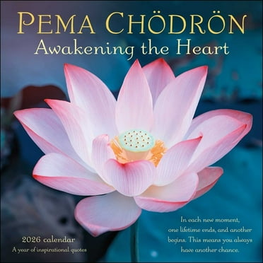 Pema ChÃ¶drÃ¶n 2026 Wall Calendar: Awakening the Heart--A Year of Inspiring Quotes, (Paperback)