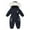 Navy, variant on LLYwey Baby Coats 3-6 Months Girls Boys One-Piece Snowsuits Overalls Ski Suits Winter Jumpsuits Baby Toddler New Infant Long Sleeve Ski Suits Pinks 3T
