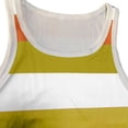 thumbnail image 4 of ClodeEU Women's Stretch Sleeveless Crewneck Striped Dress ,Casual Slim Midi Dress Orange,Womens Plus XS, 4 of 7
