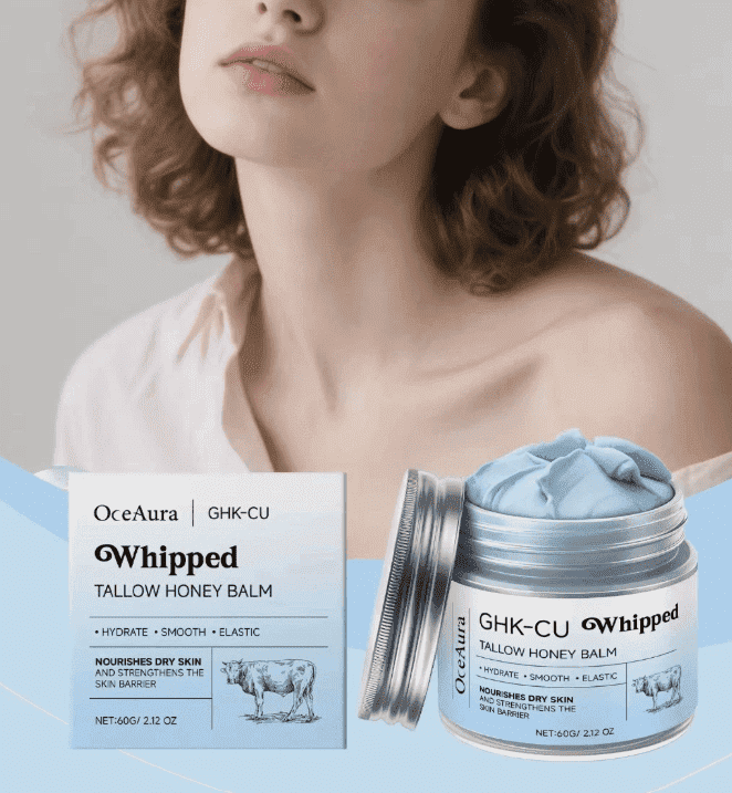 ascensionstea GHK-Cu Blue Balm with Methylene Blue, Manuka Honey & Vitamin E Cream, 2 OZ