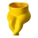 thumbnail image 2 of Escultura corporal, maceta, borde de mesa, decoración, hecha a mano para estantería. Amarillo, 2 of 9