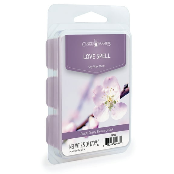 Candle Warmers Etc. 2.5 oz Classic Fragrance Wax Melt, Love Spell
