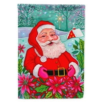 Carolines Treasures PPD3004GF Santa Claus Ho Ho Ho Flag Garden Size Small multicolor