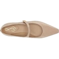 thumbnail image 5 of Sam Edelman Jene Chai Latte Mary Jane Button Vamp Strap Pointy Toe Low Heel Flat (CHAI LATTE, 9.5), 5 of 6