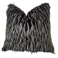 thumbnail image 1 of Plutus Wolf Fur Handmade Throw Pillow, (Double sided 26" x 26"), 1 of 1