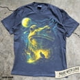 thumbnail image 6 of Frog Howling to the Moon T Shirt 90s Full Moon Animals Graphic Tee Retro Nature Lover Gift Cottagecore Forest Pond Life Frogs Shirt, 6 of 9