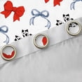 thumbnail image 4 of Homewish Red Ribbon Bowknot Curtains Pack of 2 (42x84 Each) for Kids Children Girls,Dreamy Princess Curtains Blackout,Cartoon Bow Tie Bedroom Curtains,Lightweight Room Decor, 4 of 6