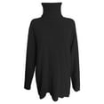 thumbnail image 6 of Black Sweaters for Women's 2023 Winter Sweaters Oversized Turtleneck Long Sleeve Chunky Knitted Tunic Pullover Tops Womens Fall Fashion 2025, 6 of 6