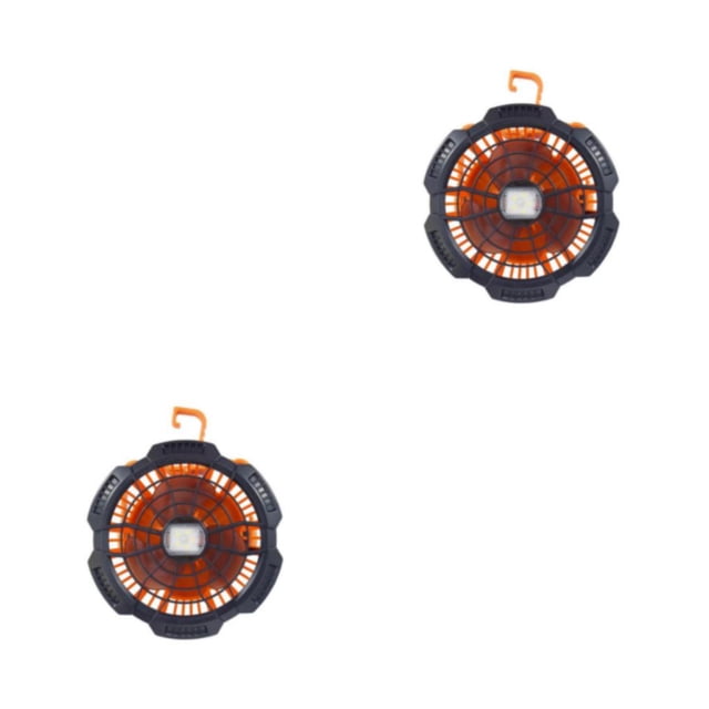 Sonducket Linterna de velocidad ajustable móvil recargable por USB, ventilador de Camping, ventiladores de iluminación para exteriores, X10/naranja 2Conjunto