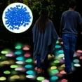 thumbnail image 4 of XIAOLE 300 Pcs Ecorative Stones Glow In The Dark Rocks, Rhombus Glowing Stone Garden Pebbles Rocks Luminous Stones , For Outdoor Decor Walkway Swimming Pool Garden Fish Tank (Multicolor), 4 of 4
