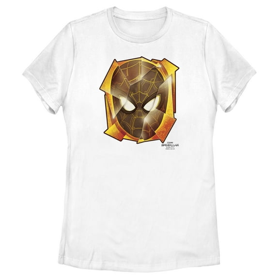 Women's Marvel Spider-Man: No Way Home Golden Mask  Graphic Tee White X Large