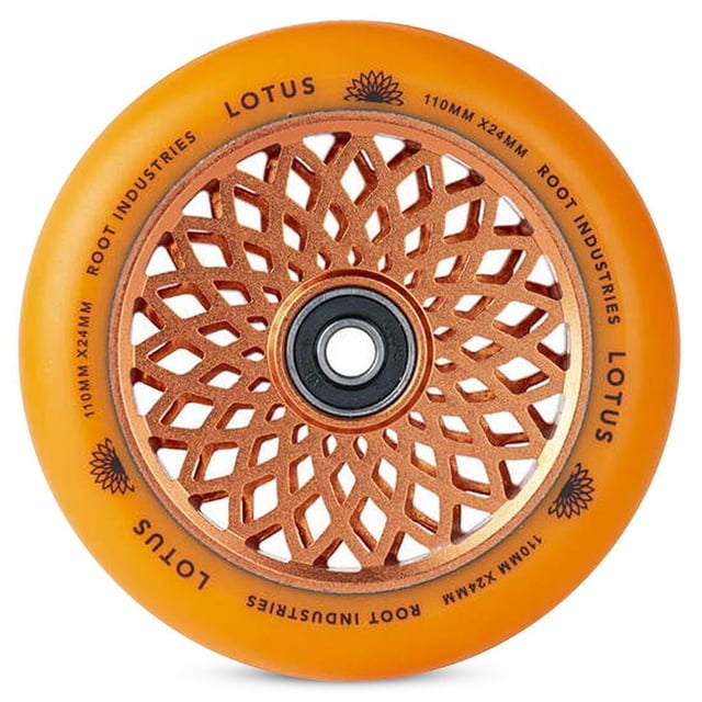 Root Industries Roues de Trottinette Lotus, Ensemble Orange pour Trottinettes Freestyle et Pro