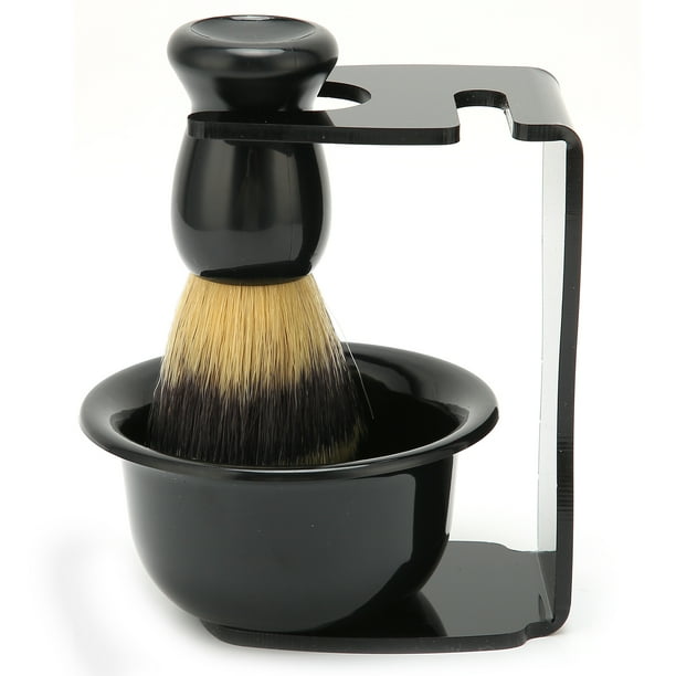 Pincel de Afeitado de Barba, Kit de Pincel de Afeitar Cepillo de Nylon Cabello Cabello Para El Tazón No Perforan La Cara para Los Los Regalos del Día del Padre para Regalo de
