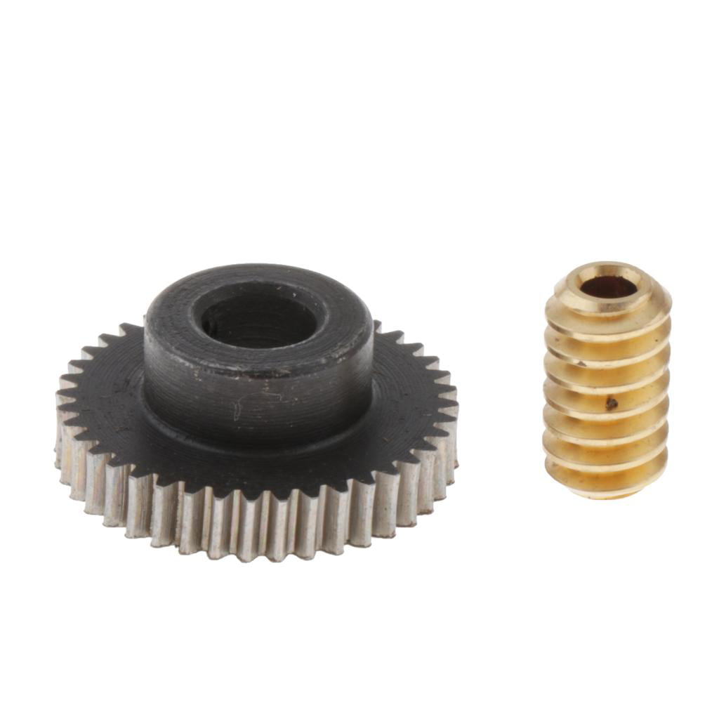 1:50 Brass Worm Gear Shaft & Worm Wheel Kit with 6mm Hole 0.5 Modulus
