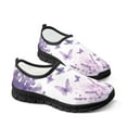 thumbnail image 4 of Psesaysky Butterfly Purple Sneakers Casual Shoes for Girls Women Shock-Absorption Comfortable Loafers 5.5-11.5, 4 of 7
