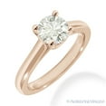 thumbnail image 2 of Round Cut Forever ONE Moissanite 4-Prong Solitaire Engagement Ring in 14k Rose Gold, 2 of 4