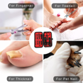thumbnail image 4 of Set de manicura, kit de pedicura, cortaúñas, kit de aseo profesional, herramientas para uñas con lujoso estuche de viaje para hombres y mujeres, 4 of 5
