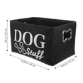 thumbnail image 2 of 1pc perro juguetes de fieltro de fieltro Suministros para mascotas Simple Suministros Caja de almacenamiento Dries Box (gris oscuro), 2 of 9