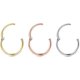 thumbnail image 4 of 3pcs 18g Hinged Clicker Nose Rings Hoop Surgical Steel Helix Cartilage Daith Tragus Sleeper Earrings Body Piercing Improved, 4 of 4