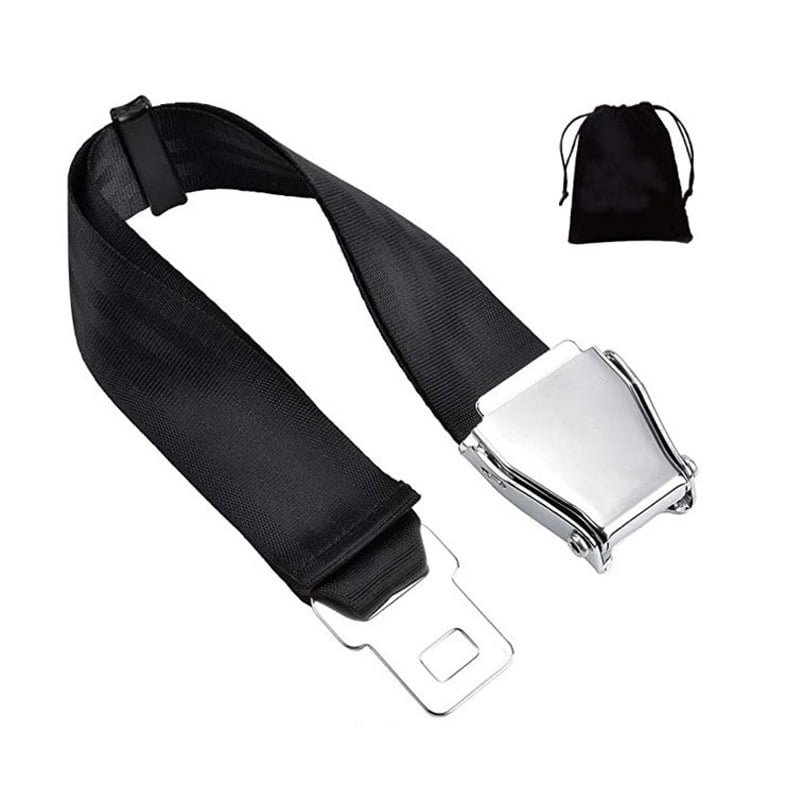 Adjustable Airplane Clip-in Safety Seat Belt Buckle Extender Extension Belt 8C 