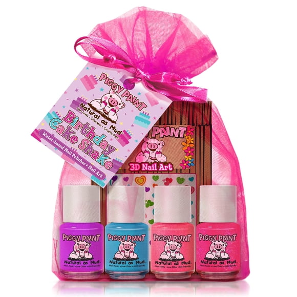 Esmalte de uñas Piggy Paint Birthday Tarta Shake Set 4 x 7 ml